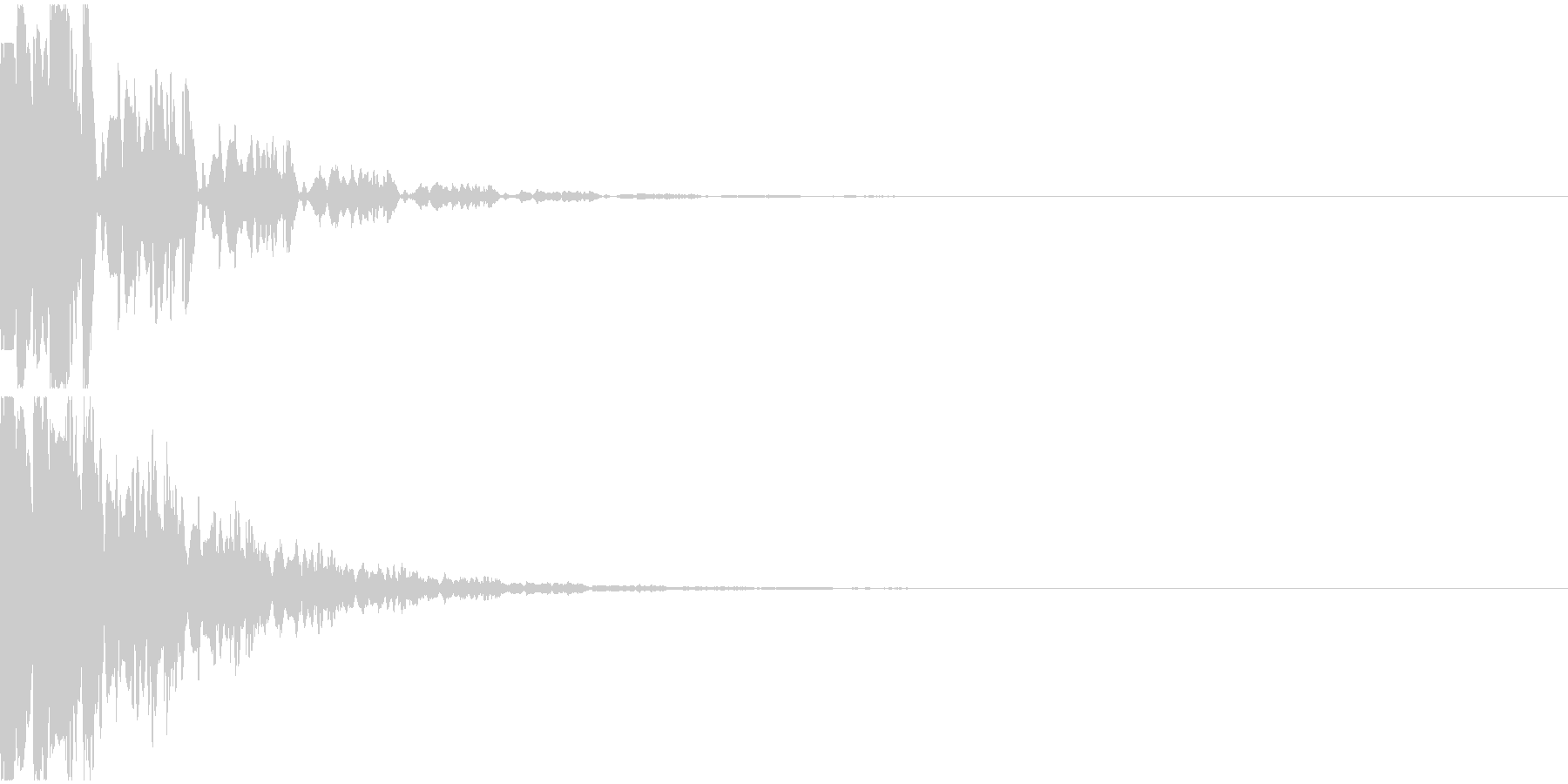 決定音11(電子音)の未再生の波形