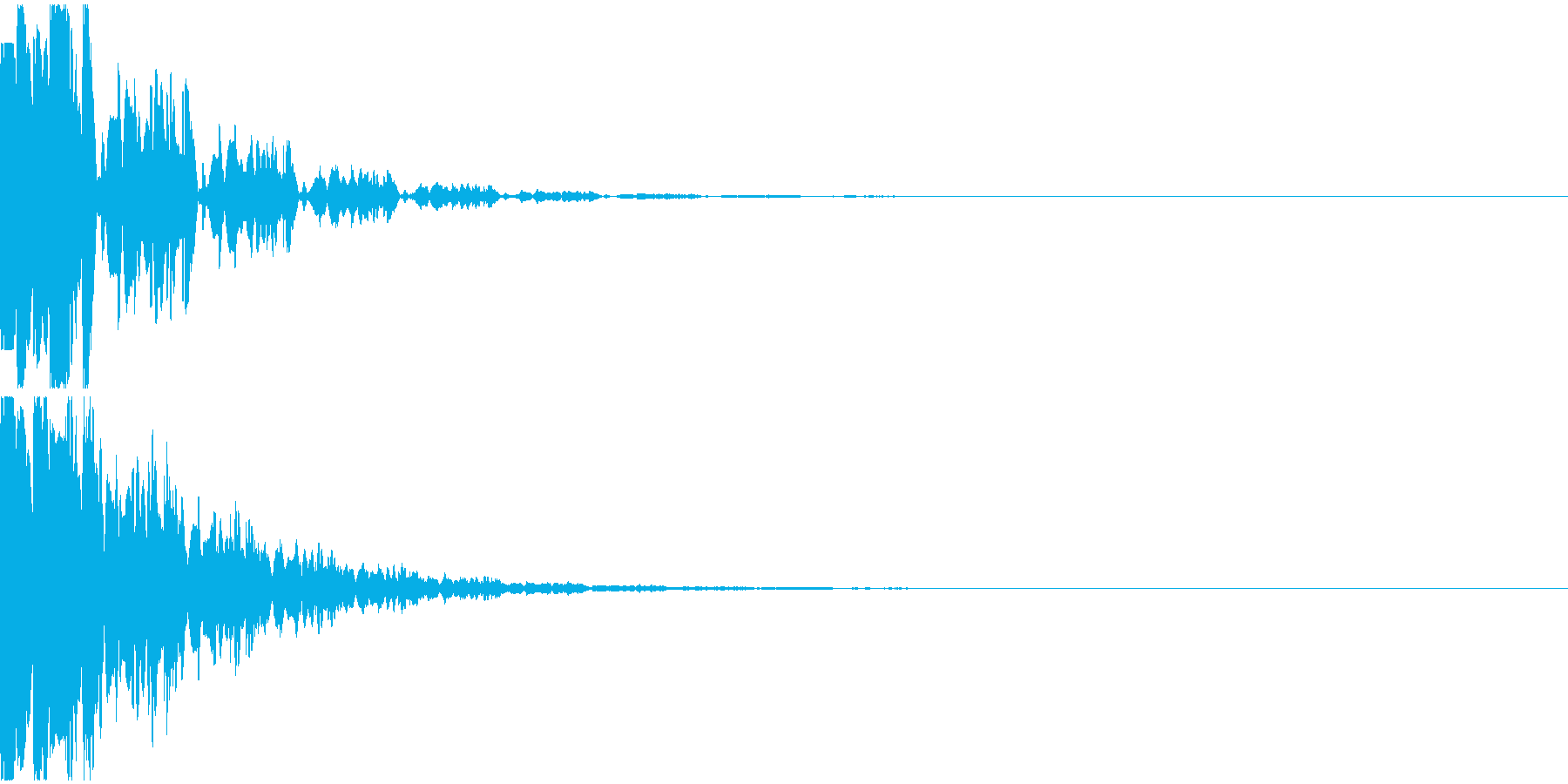 決定音11(電子音)の再生済みの波形