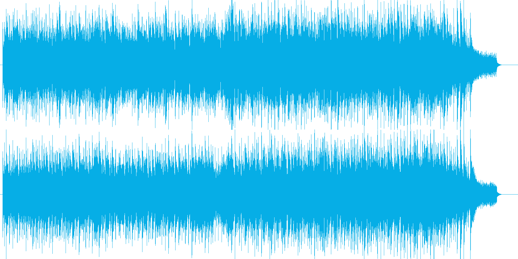 気分良くスキップして家に帰るようなBGMの再生済みの波形