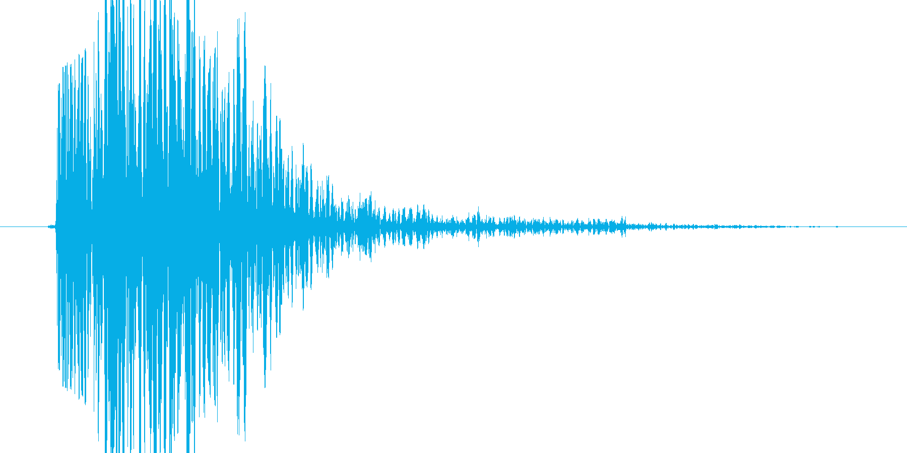 ガシッ(何かに思い切り掴まる音)の再生済みの波形