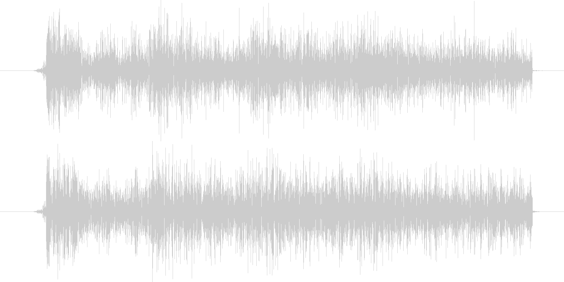 ノイズを意識した短いシーン効果音です。の未再生の波形