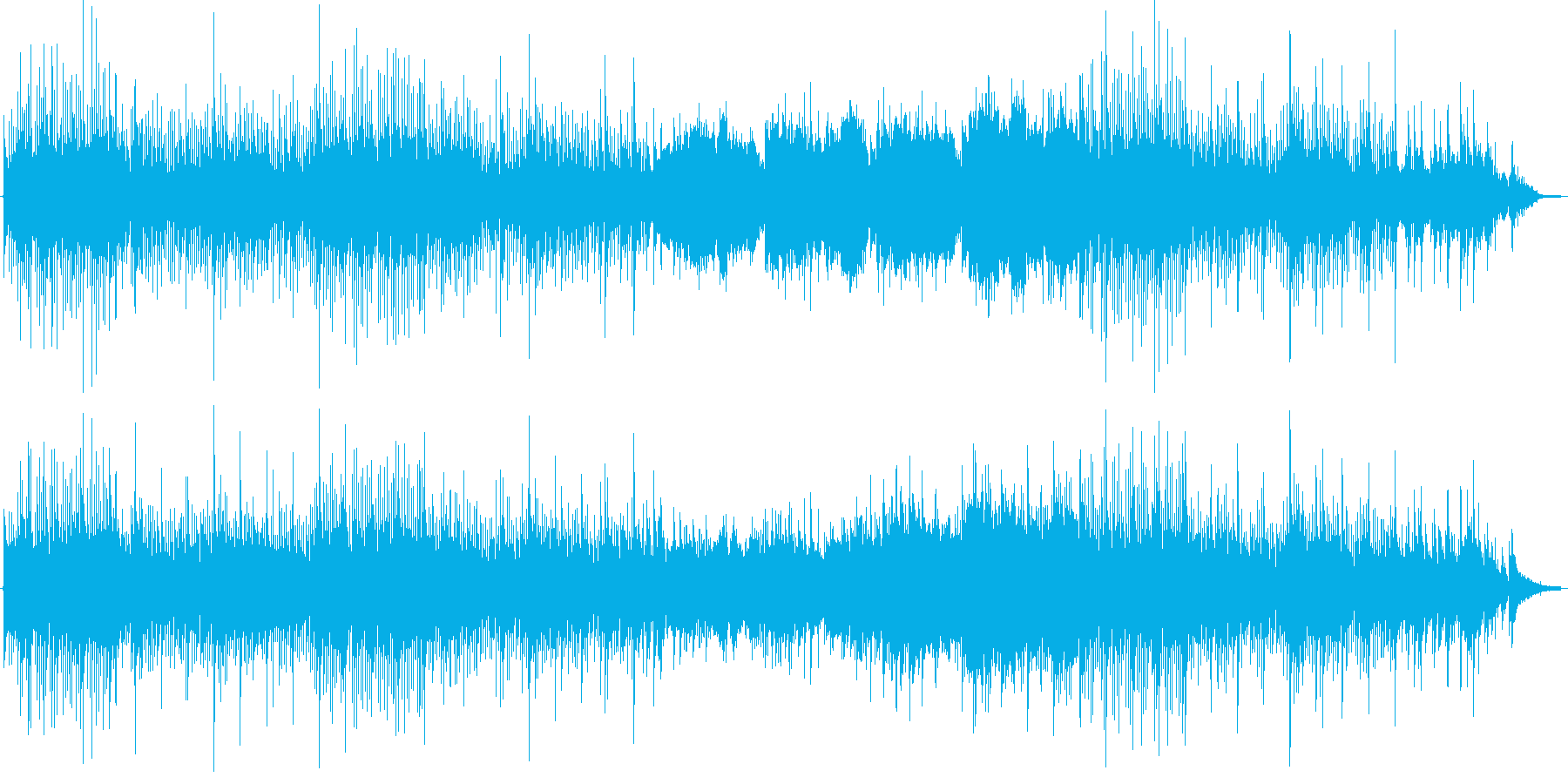 南米の民族楽器によるヒーリング曲の再生済みの波形