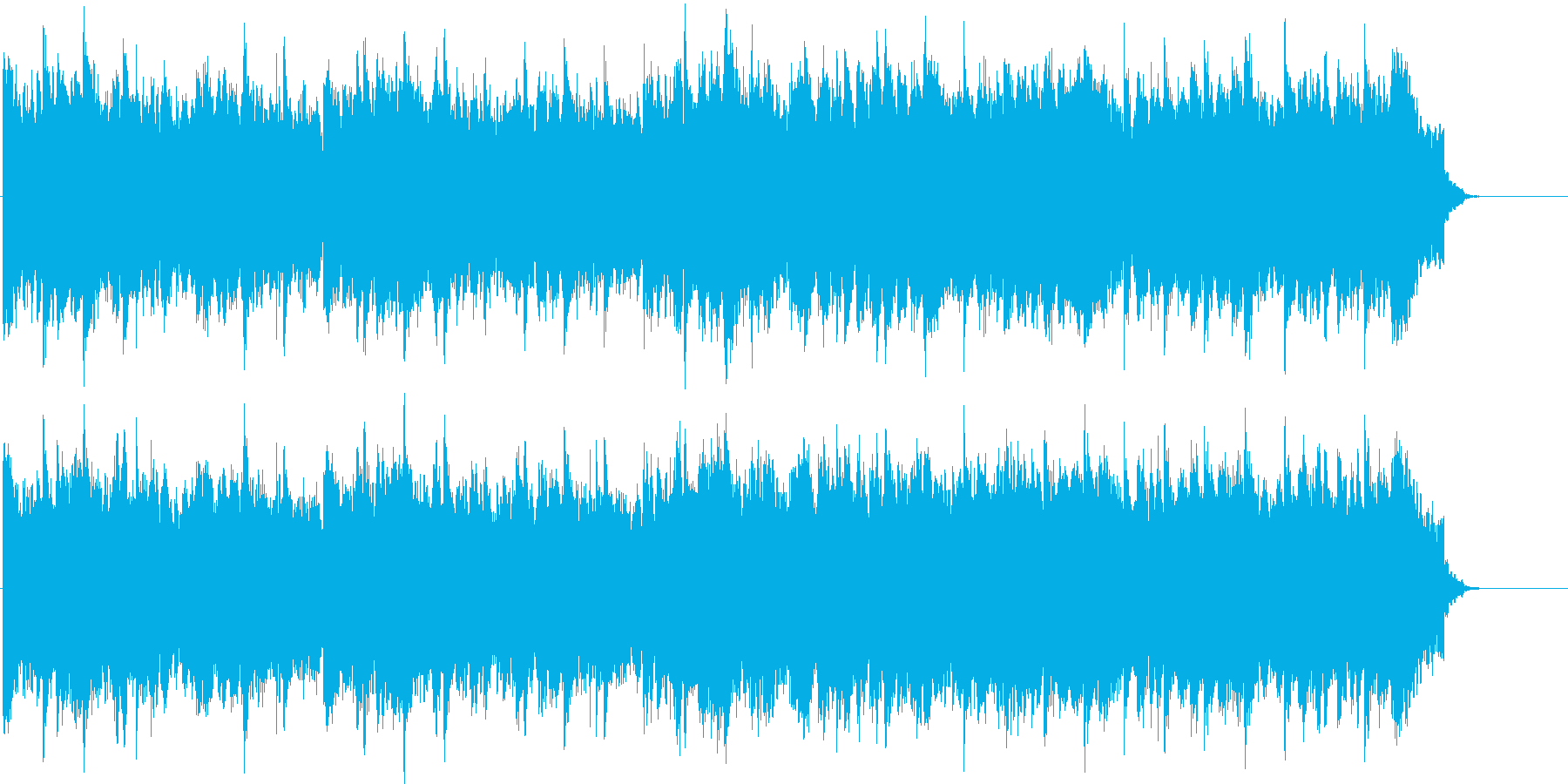 しっとりとした哀愁漂う自然のBGMの再生済みの波形