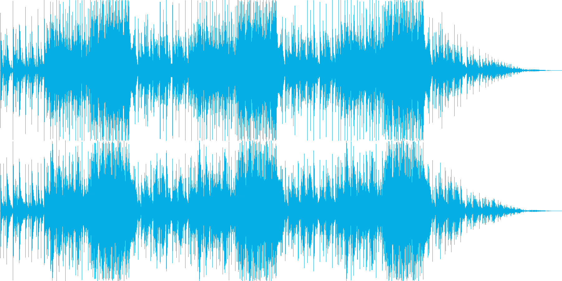 季節は冬、温かい宿の活気を描いた曲の再生済みの波形