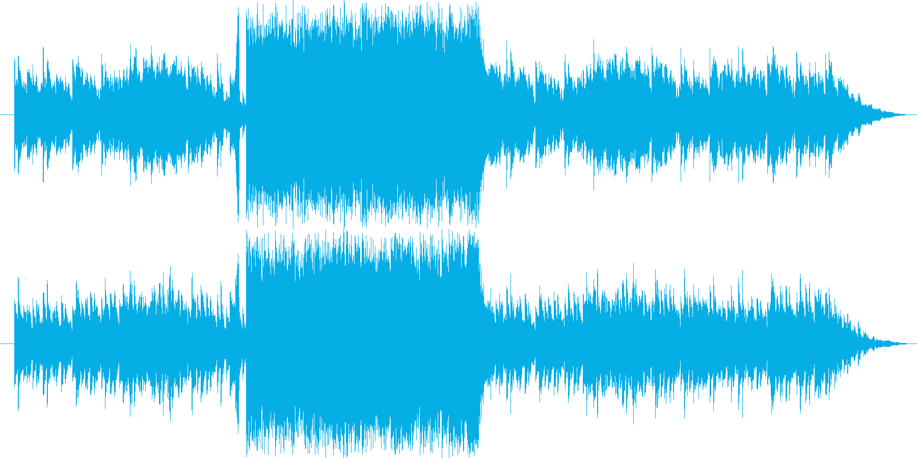 悪魔が召喚されるような曲の再生済みの波形