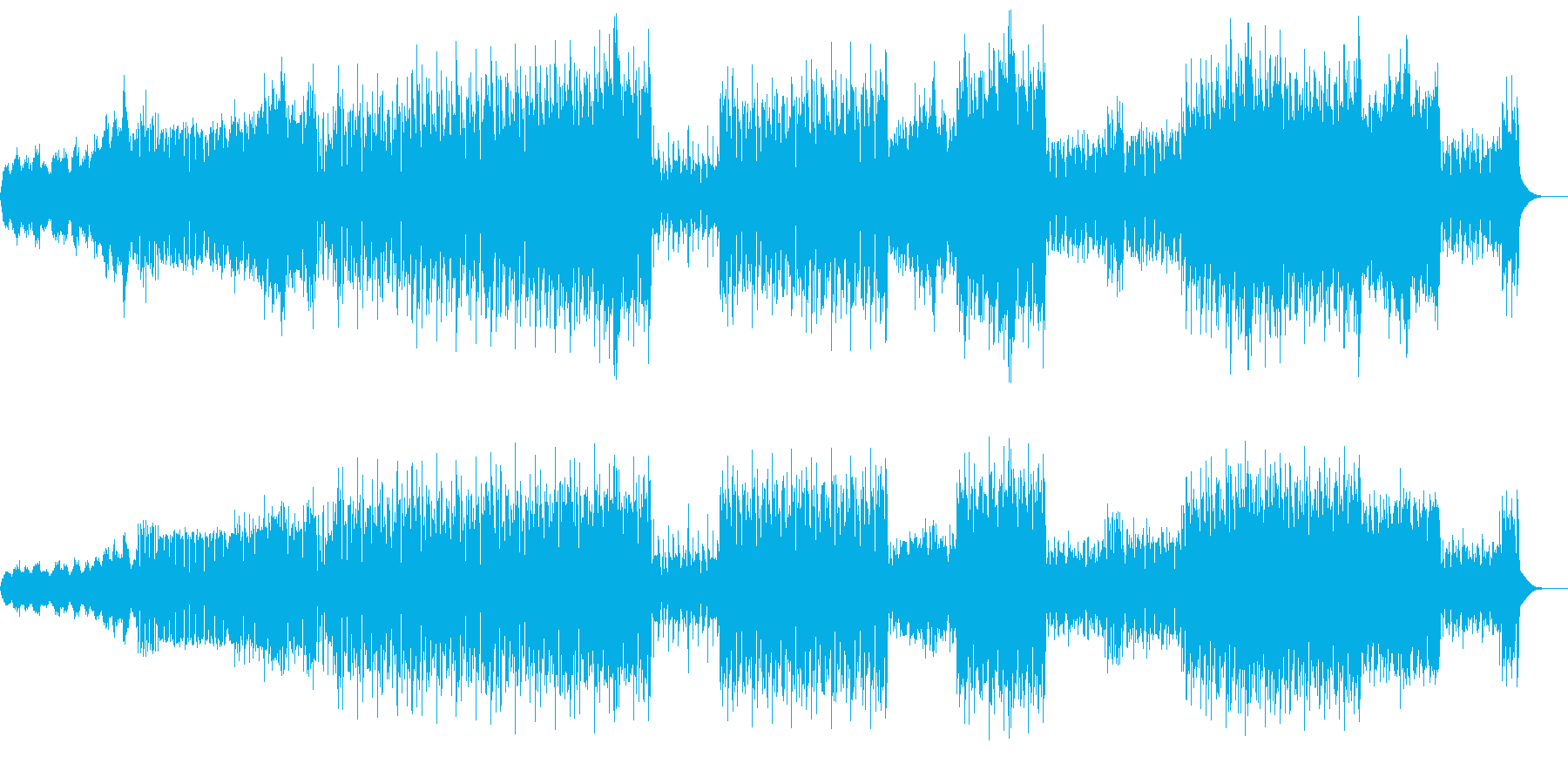 爽やかで明るいループメロディ主体の曲。…の再生済みの波形