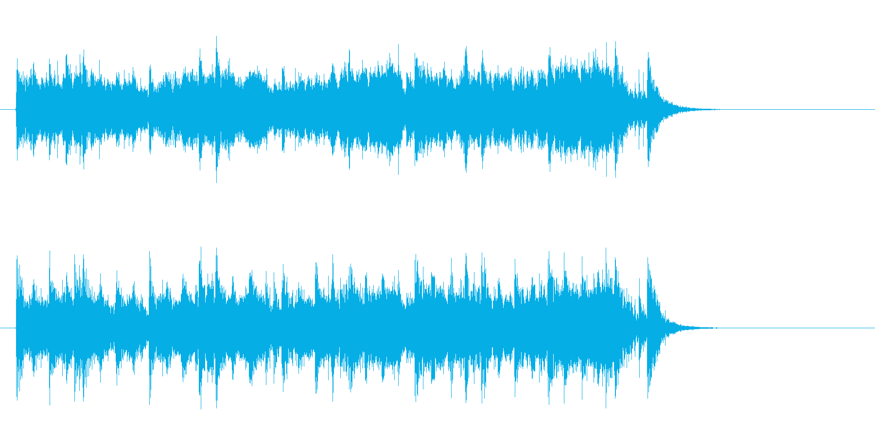 素朴なフォークポップス(サビ)の再生済みの波形