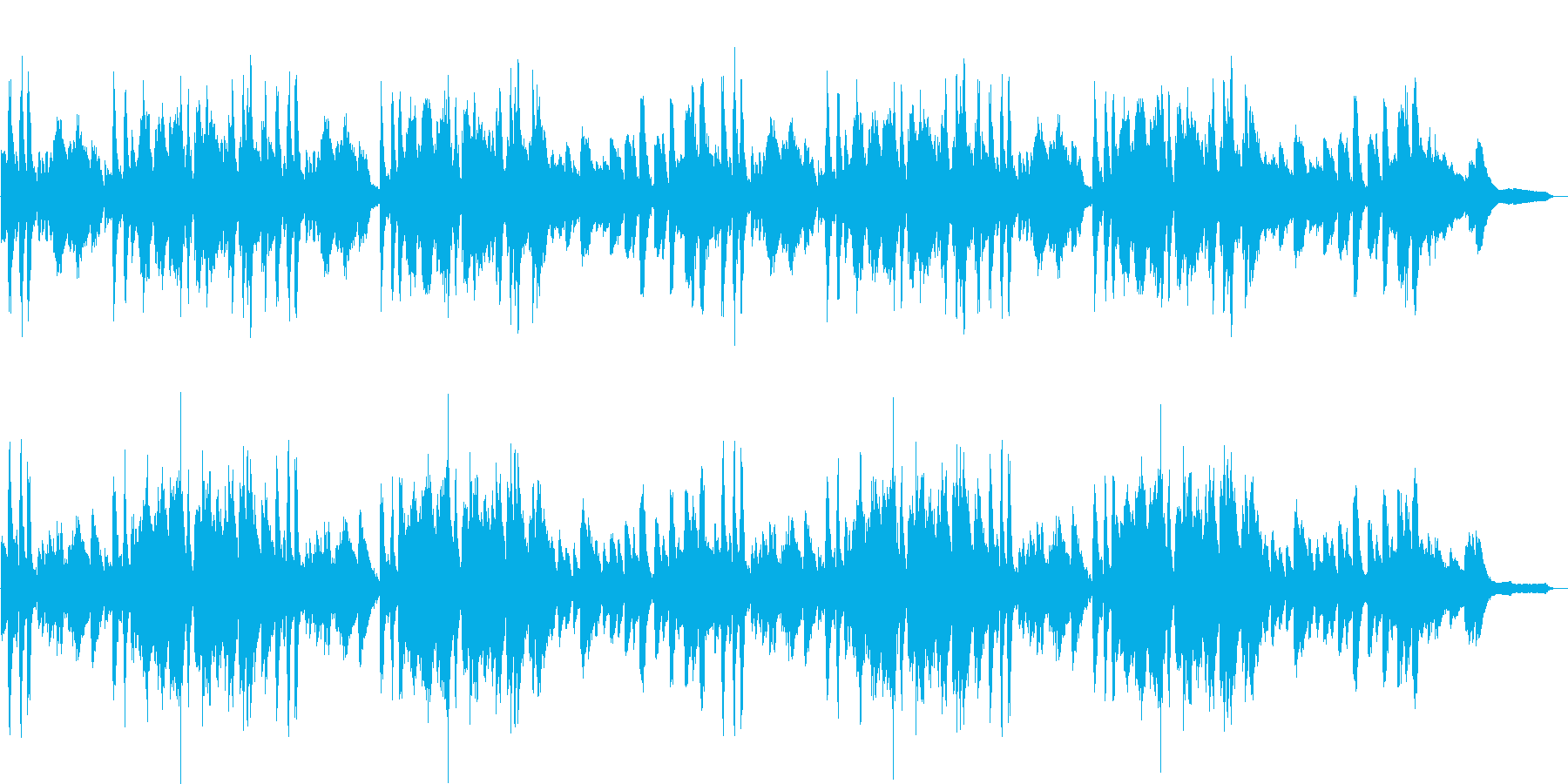 CM用奇抜で少し変わったピアノ曲の再生済みの波形