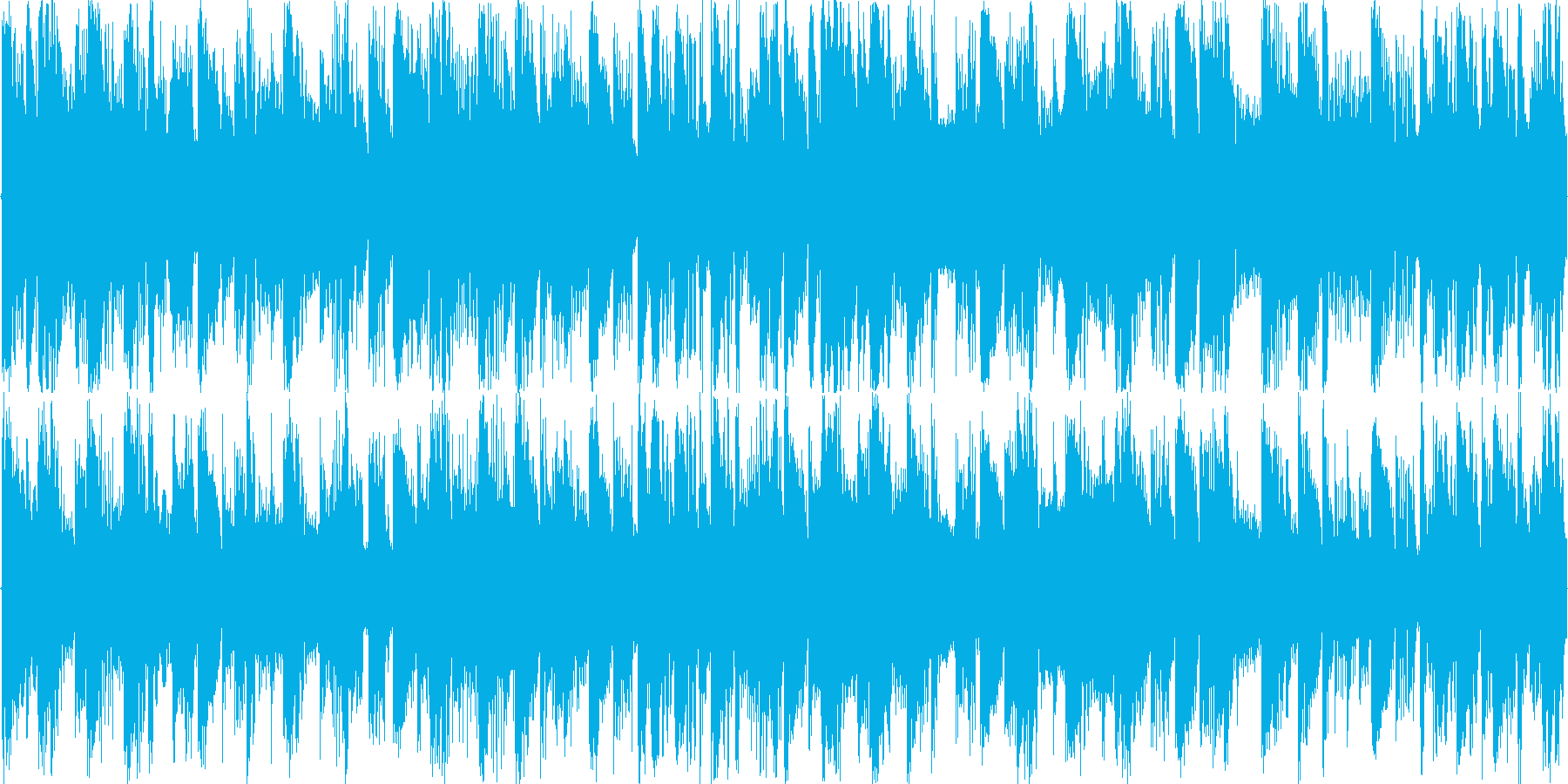 空間的な音響を駆使したループ楽曲です。の再生済みの波形