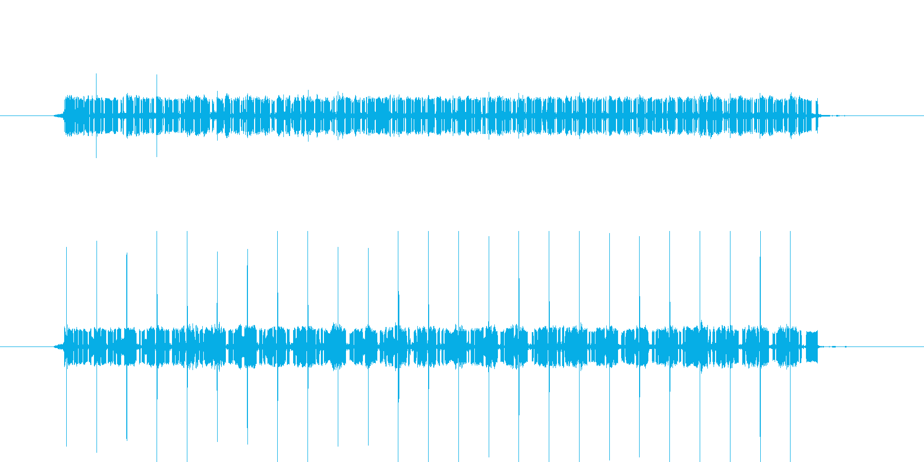 間違い時の電子音/長めの再生済みの波形