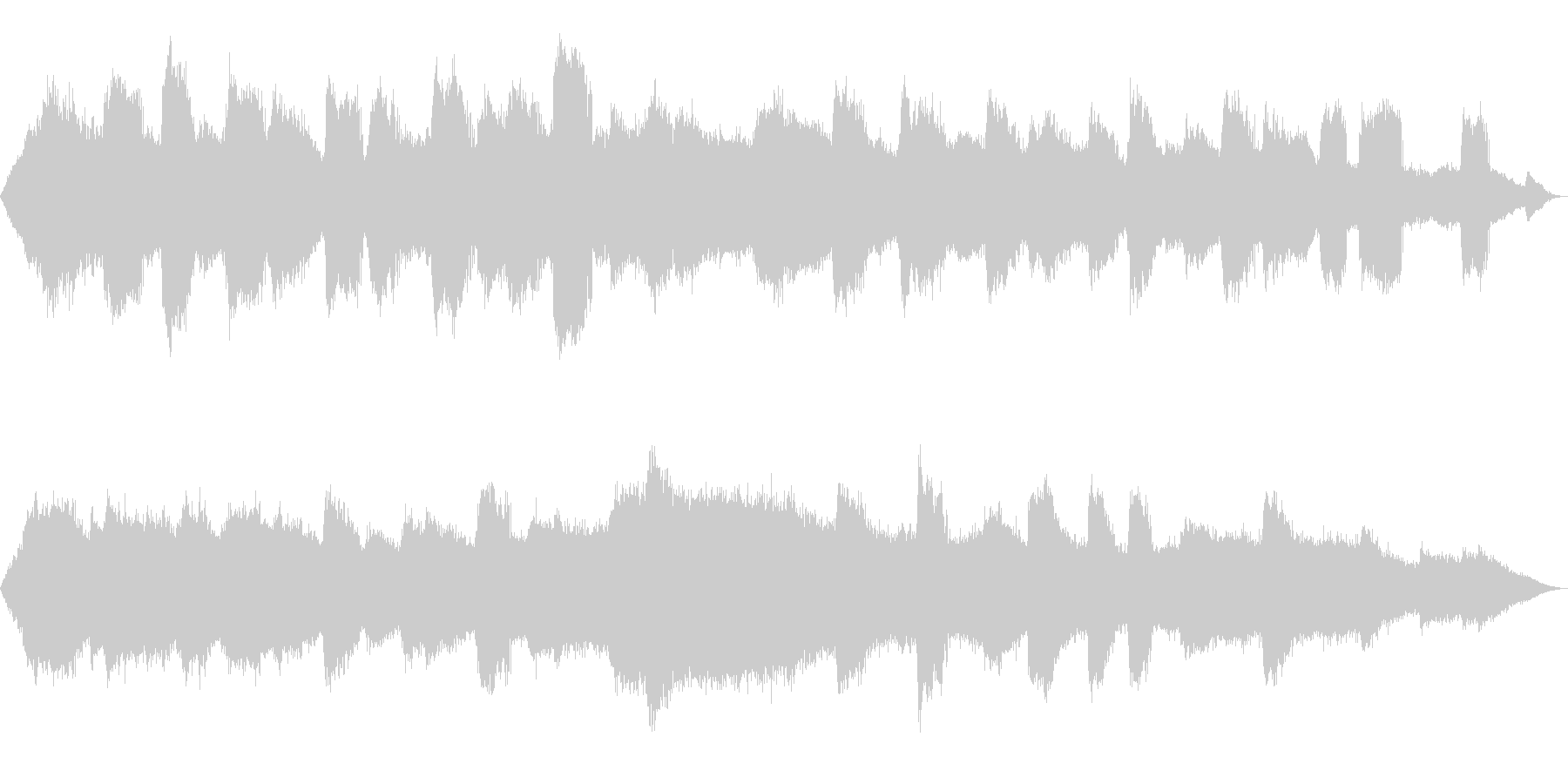 【自然音】蝉(ヒグラシ)の鳴き声02の未再生の波形