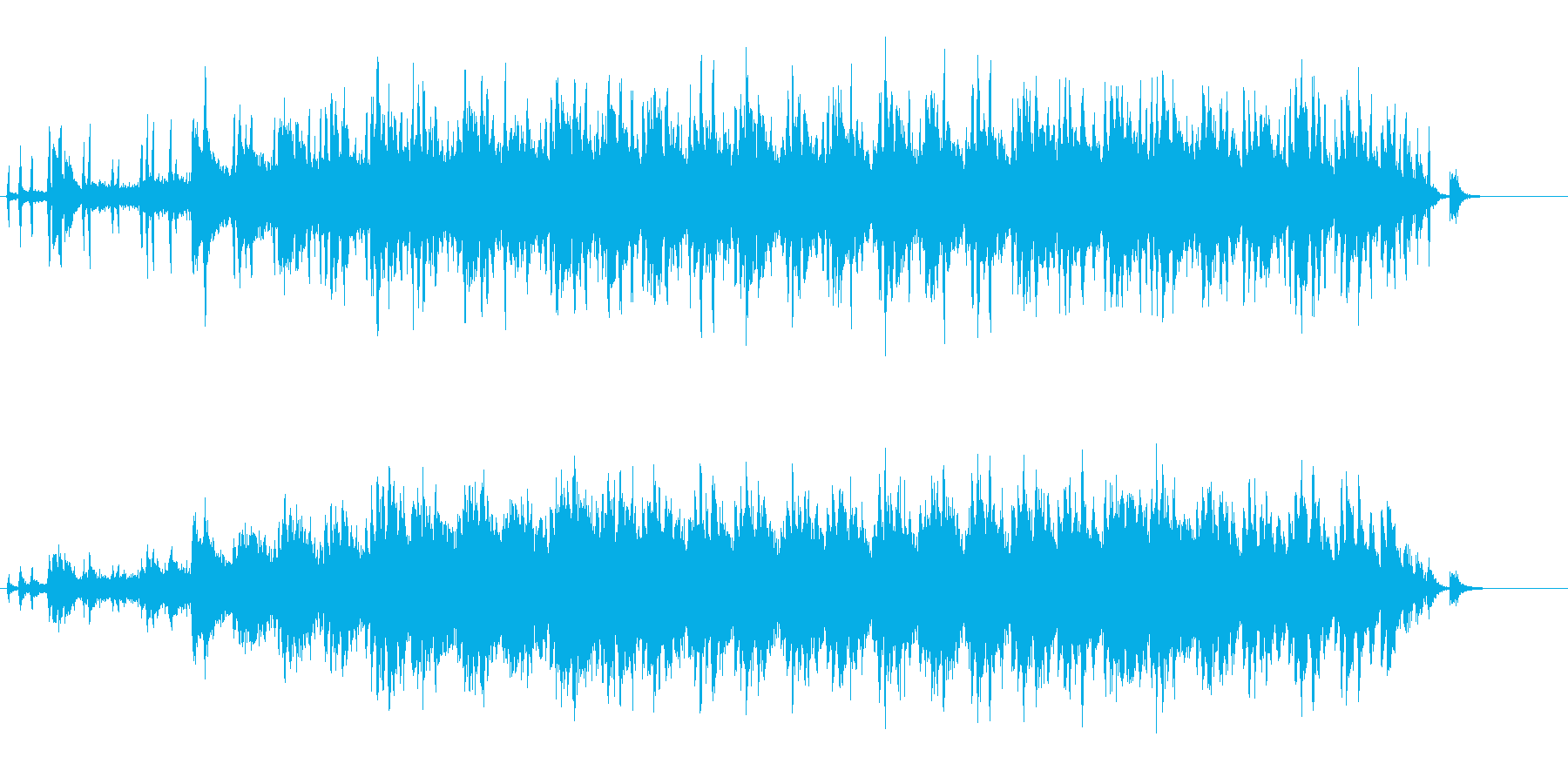 環境音楽水深1万メートル風の再生済みの波形
