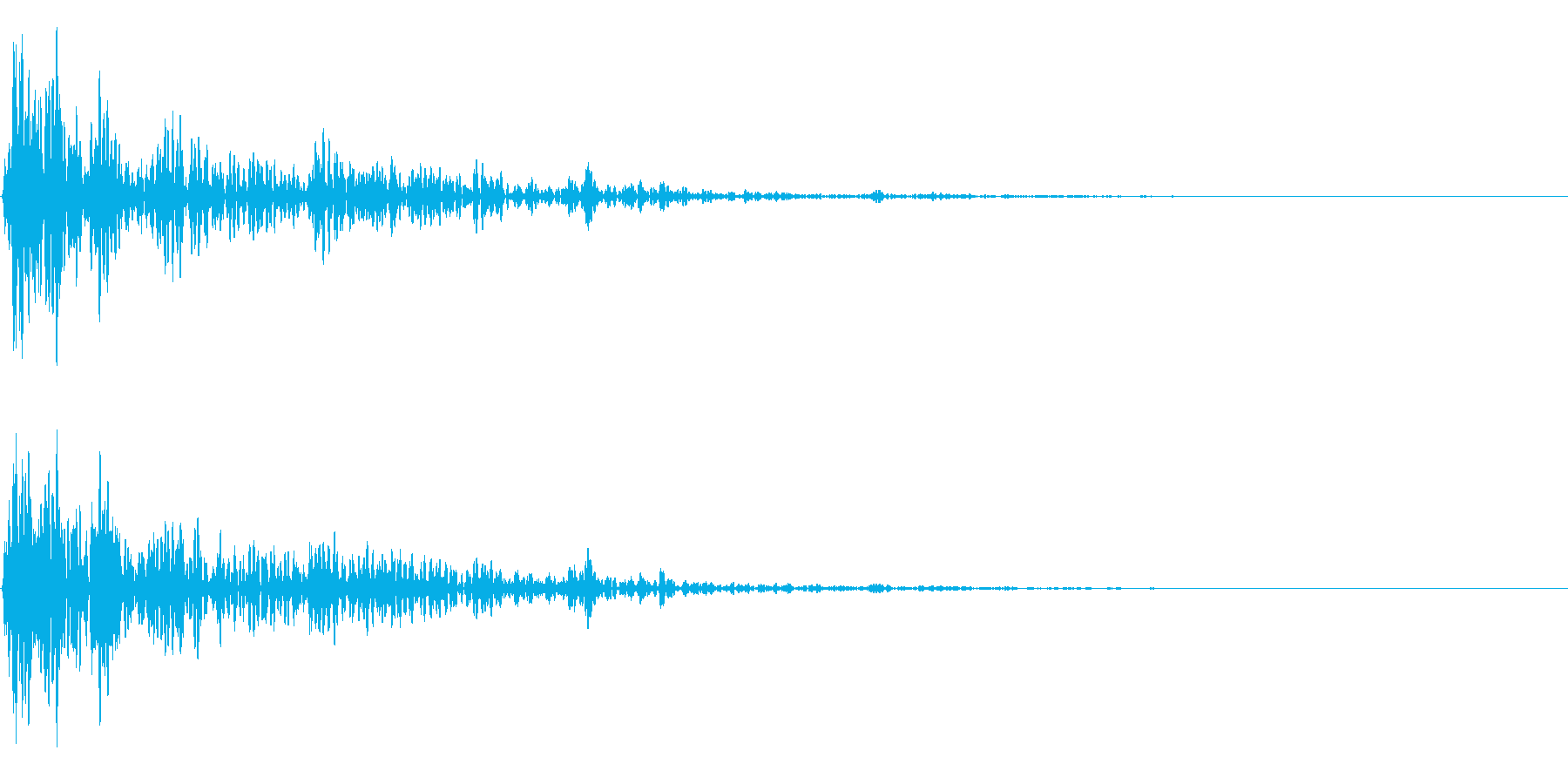 ドーン衝撃音ホラーサスペンスに最適のSEの再生済みの波形