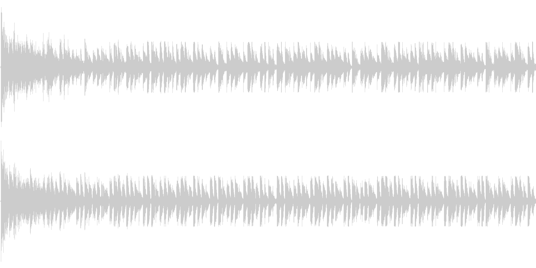 デトロイトを意識した楽曲です。の未再生の波形