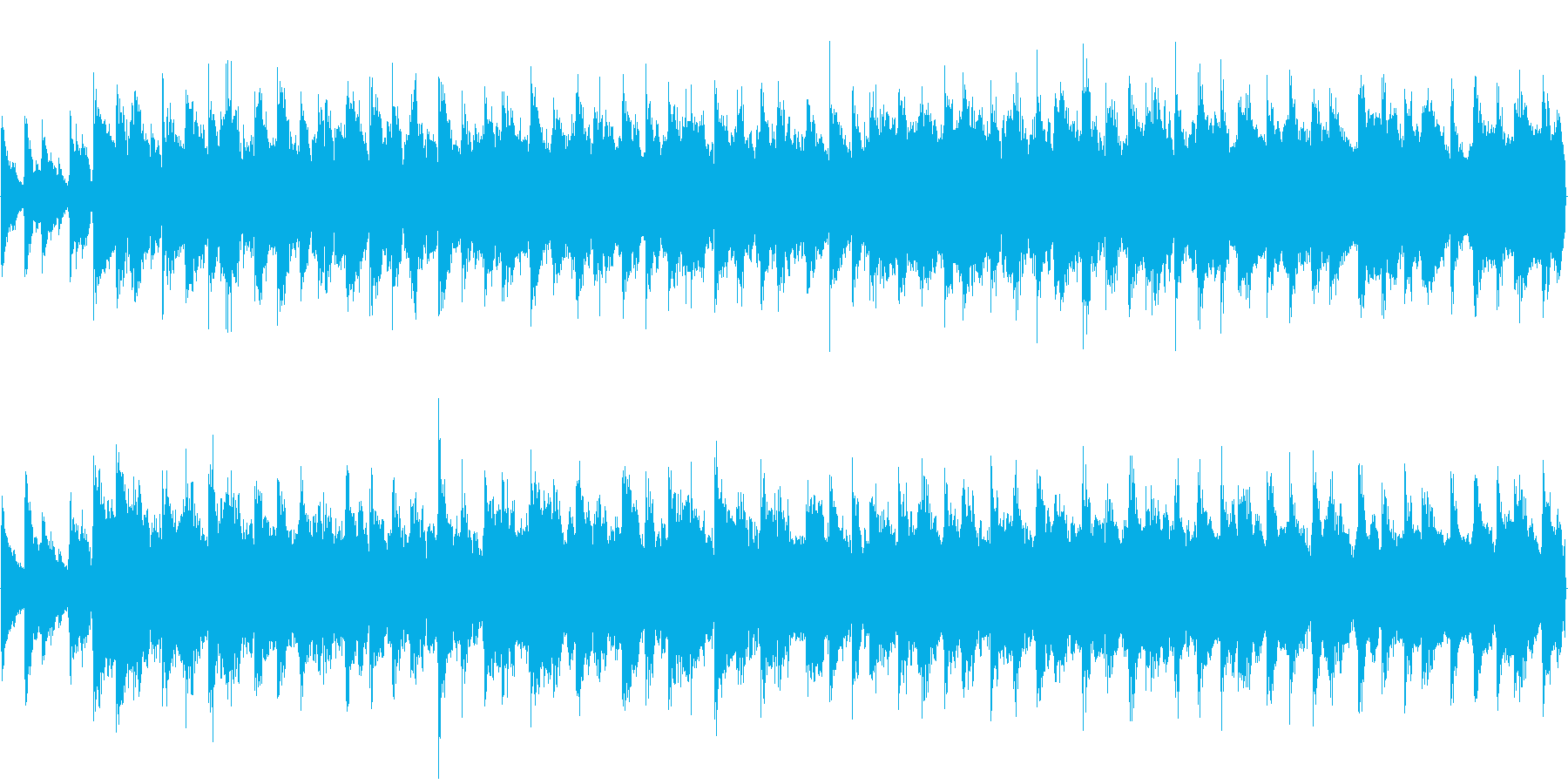 【28秒ループ】ウクレレ+エレクトロ曲の再生済みの波形