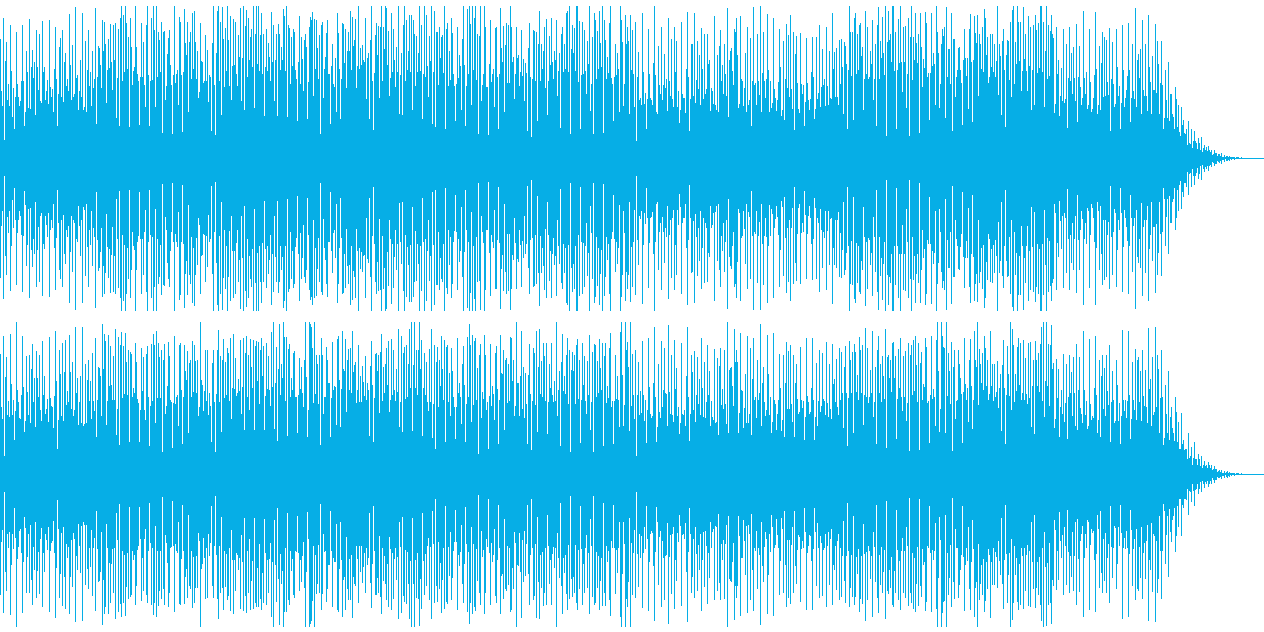 これから何か始まる雰囲気のBGMの再生済みの波形