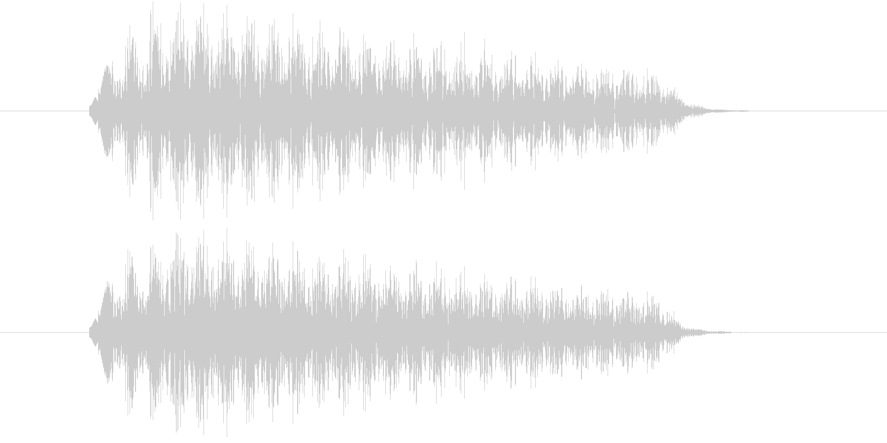 エレピの下り音の未再生の波形