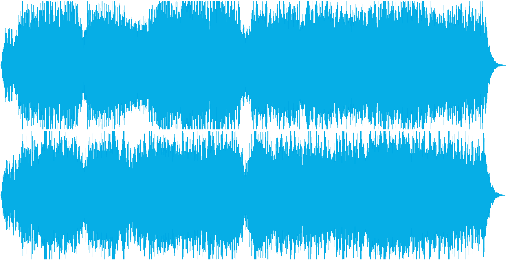 アンビエントなパッド系BGM(WAV)の再生済みの波形