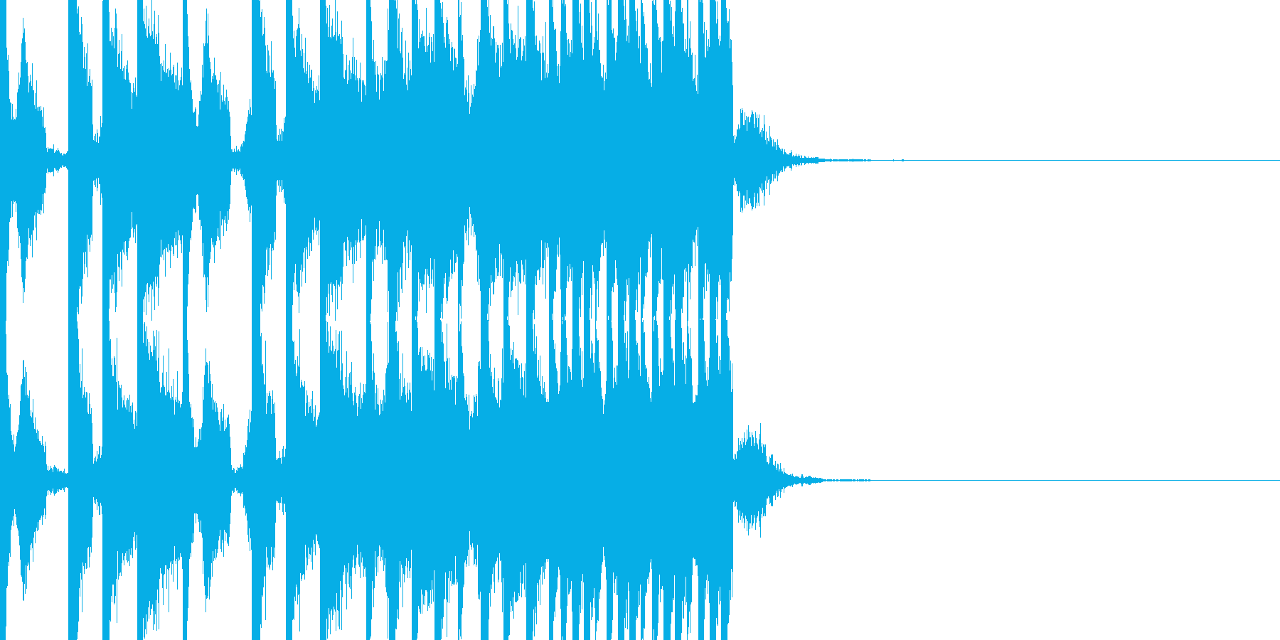 BPM128EDMビルドアップです。の再生済みの波形