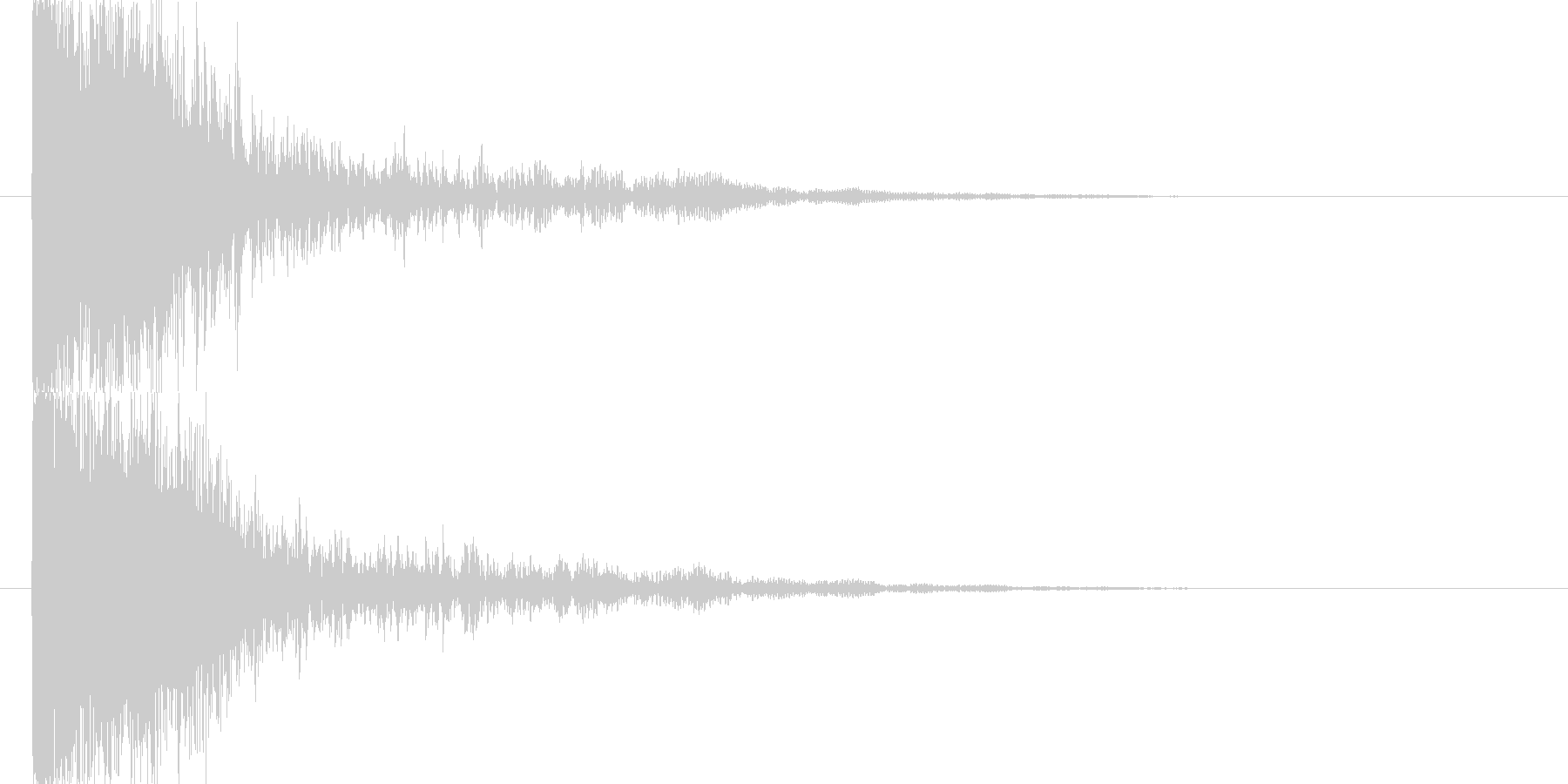 爆発音の未再生の波形