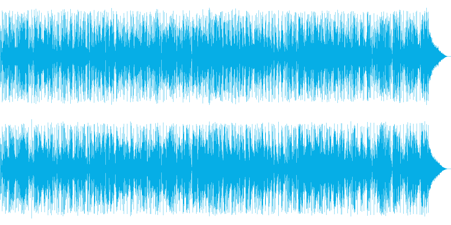 ほのぼのとしたレゲエソングの再生済みの波形