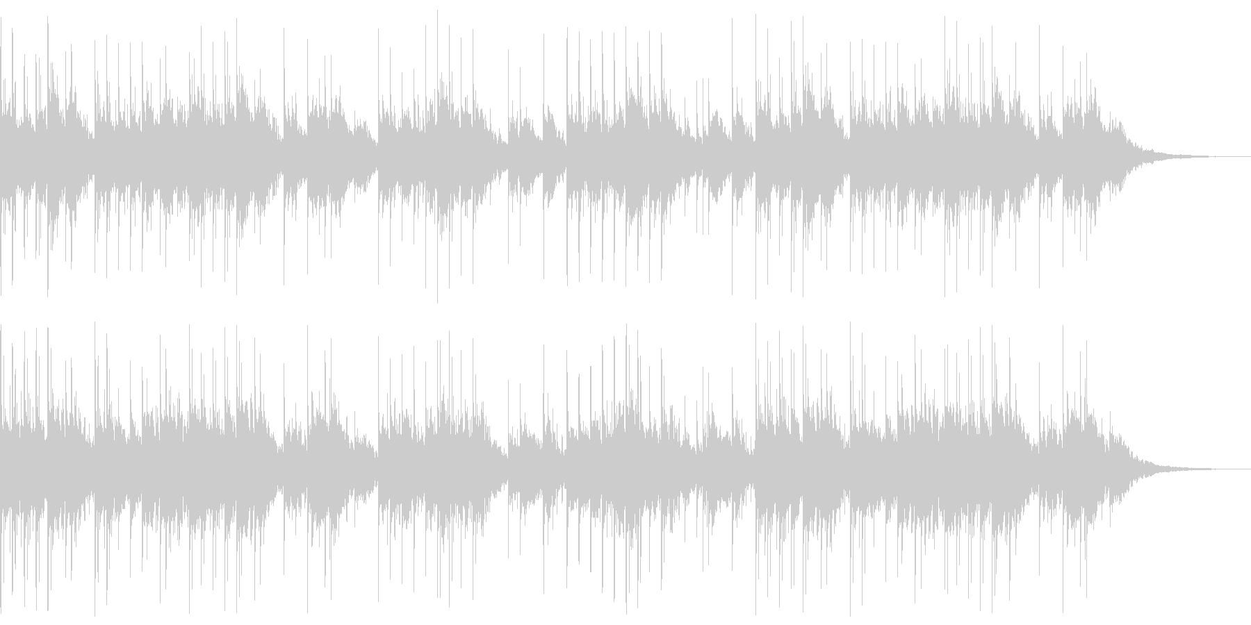 不穏なシーン向けの静かなオルゴール曲の未再生の波形