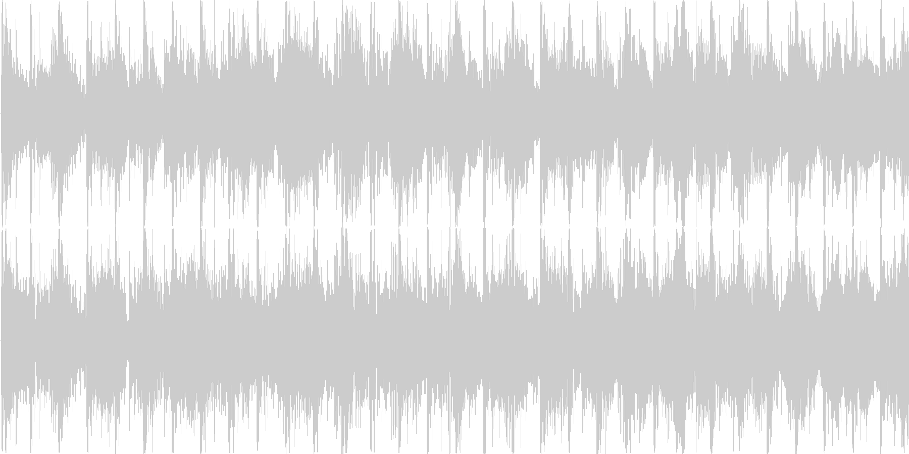 ハウス風のリズムを基調としたループ楽曲…の未再生の波形