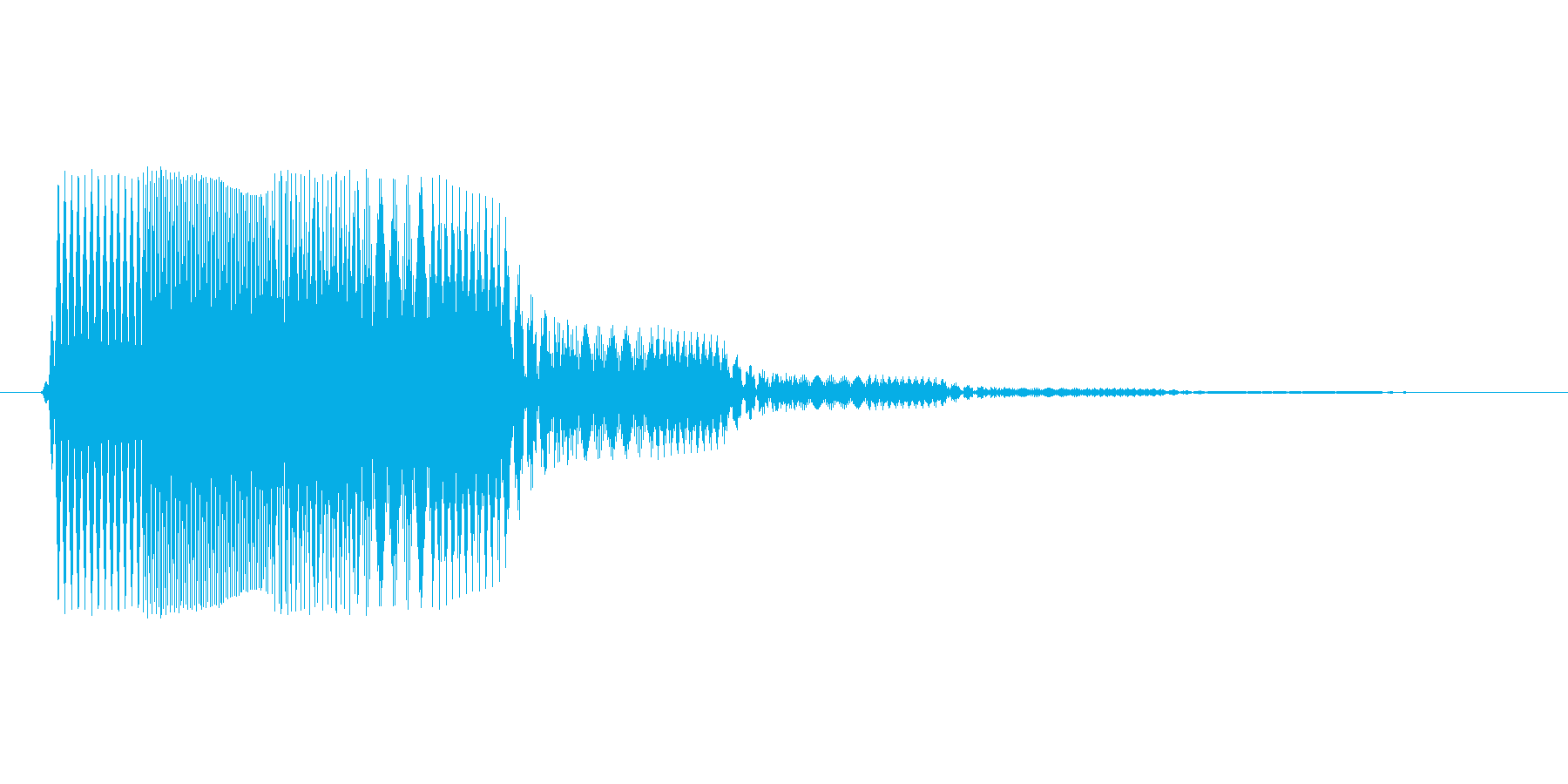ファミコン風効果音決定音系です 07の再生済みの波形