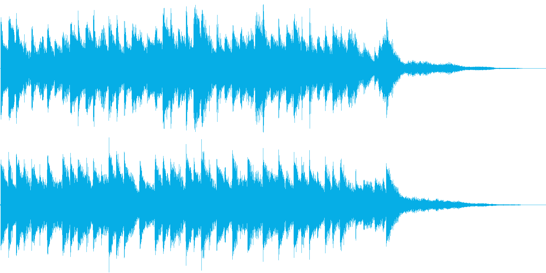 何気ないメロディーのさわやかな音楽の再生済みの波形