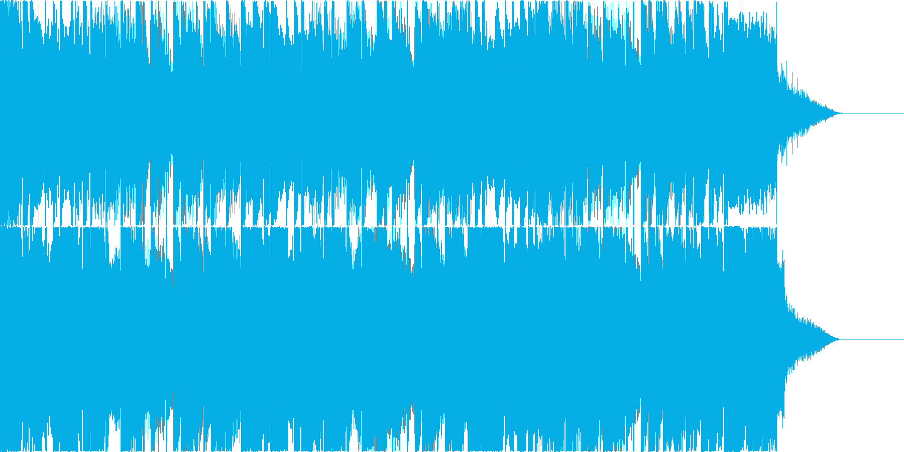 POPなBGMの再生済みの波形