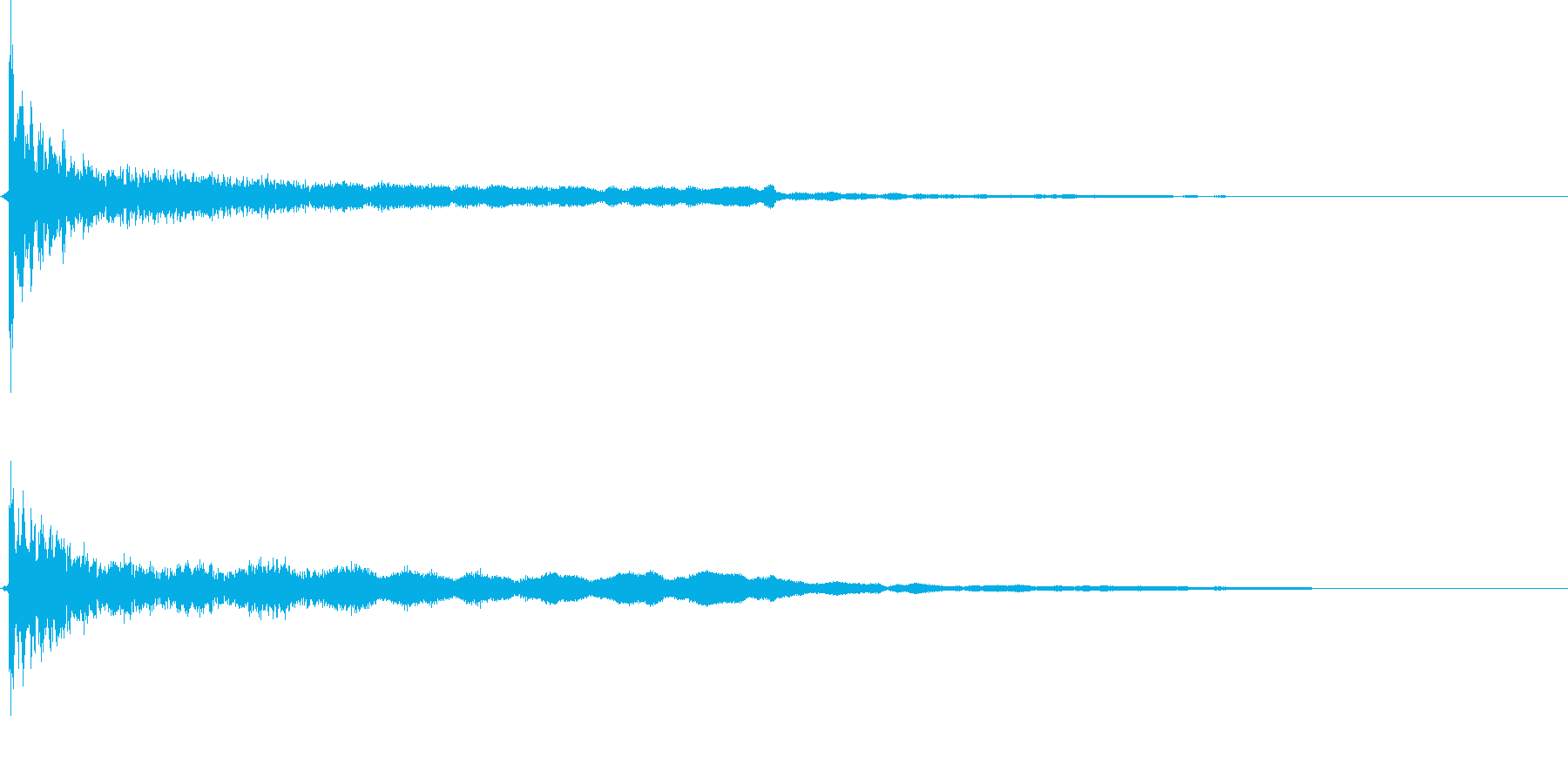 和風クリック音源ワンポイント効果音の再生済みの波形