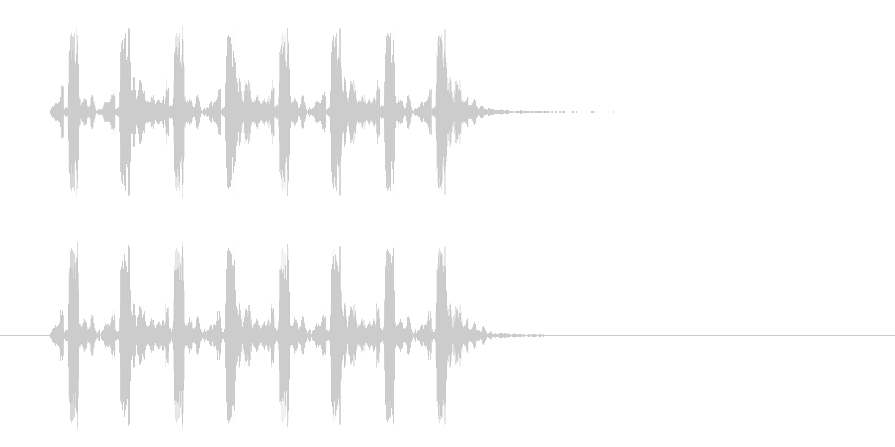 疾走感のあるミステリアスな音楽の未再生の波形