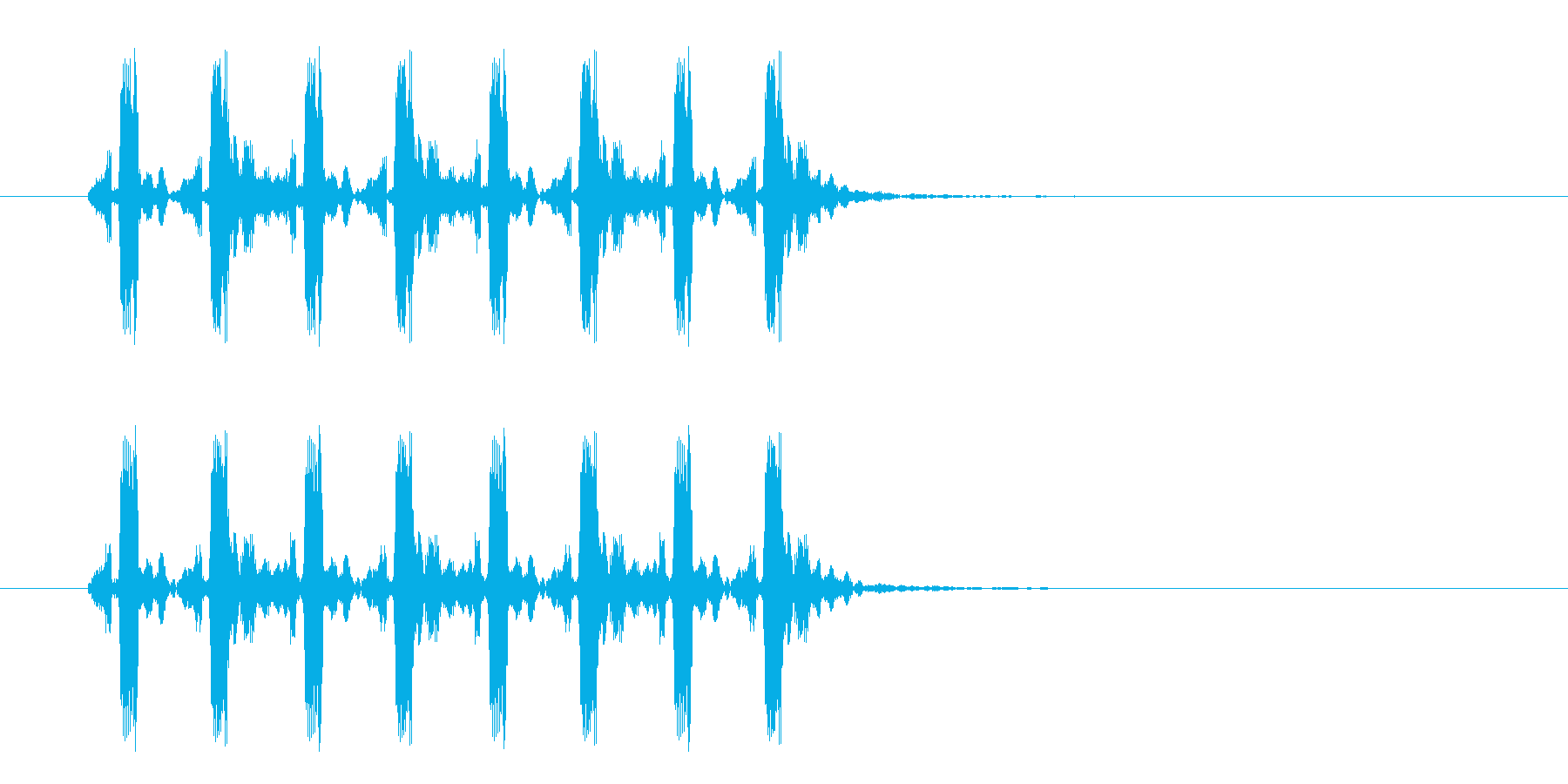 疾走感のあるミステリアスな音楽の再生済みの波形