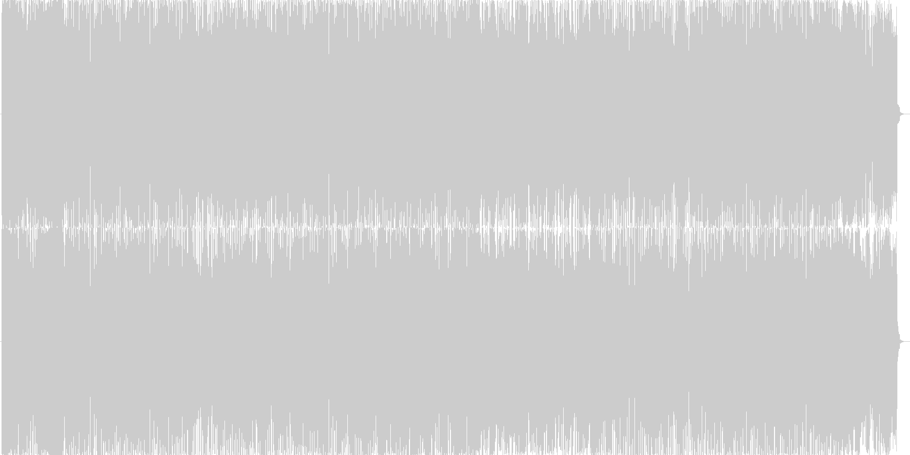 明るいダンスポップの楽曲です。の未再生の波形