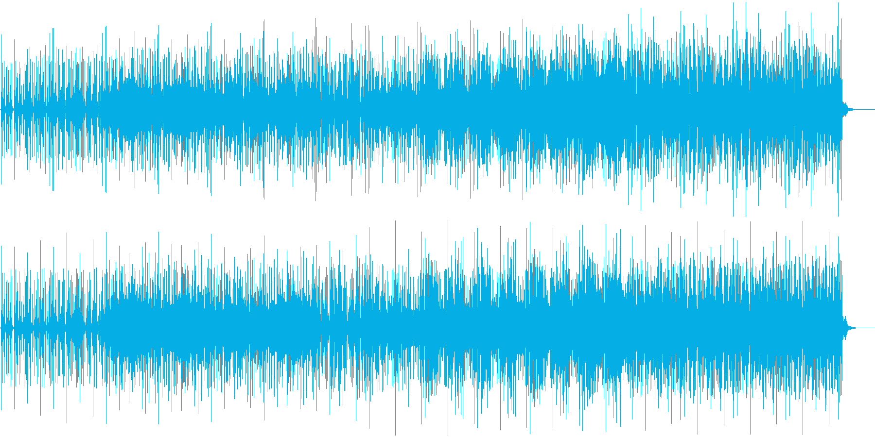 144bpm、G-min、トランス調の再生済みの波形