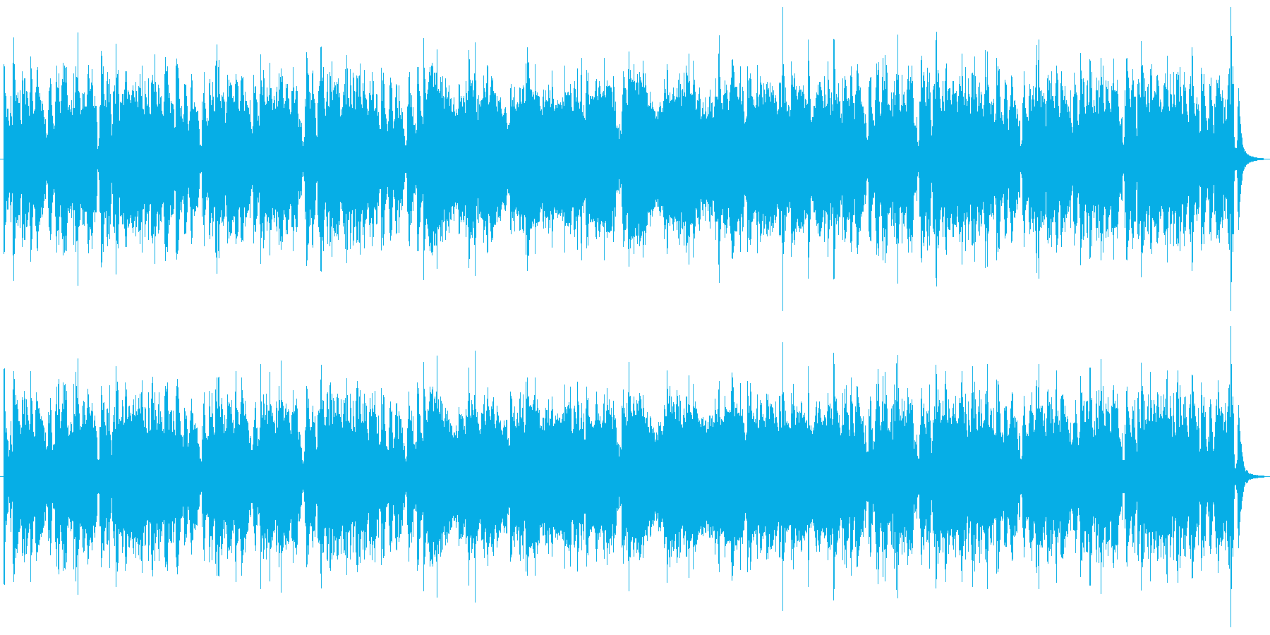 リズミカルで哀愁の漂うラテンチックな音楽の再生済みの波形
