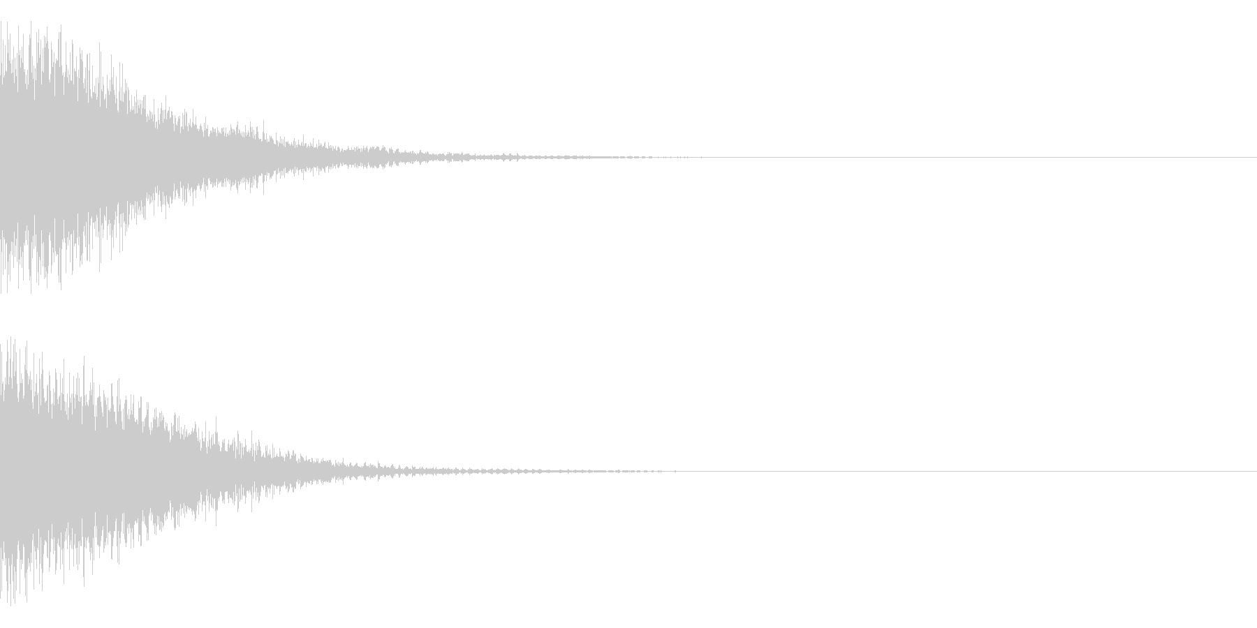 SF的な音の未再生の波形