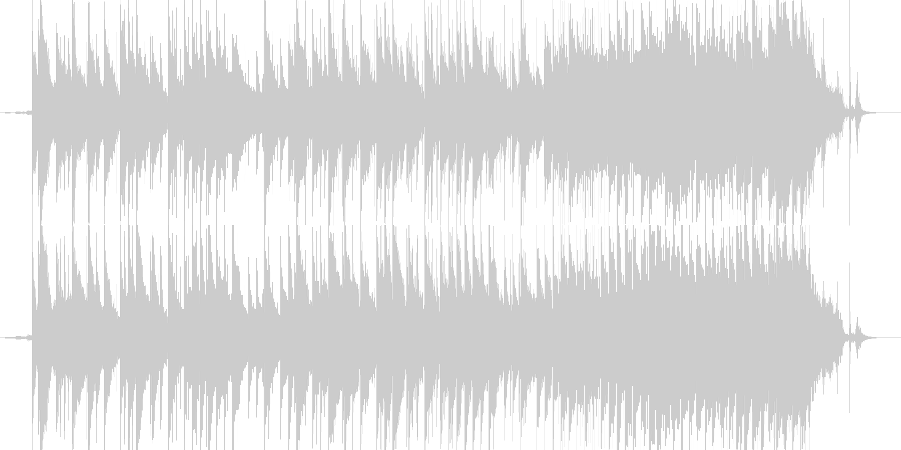 切ない夏の終わりのピアノ曲の未再生の波形