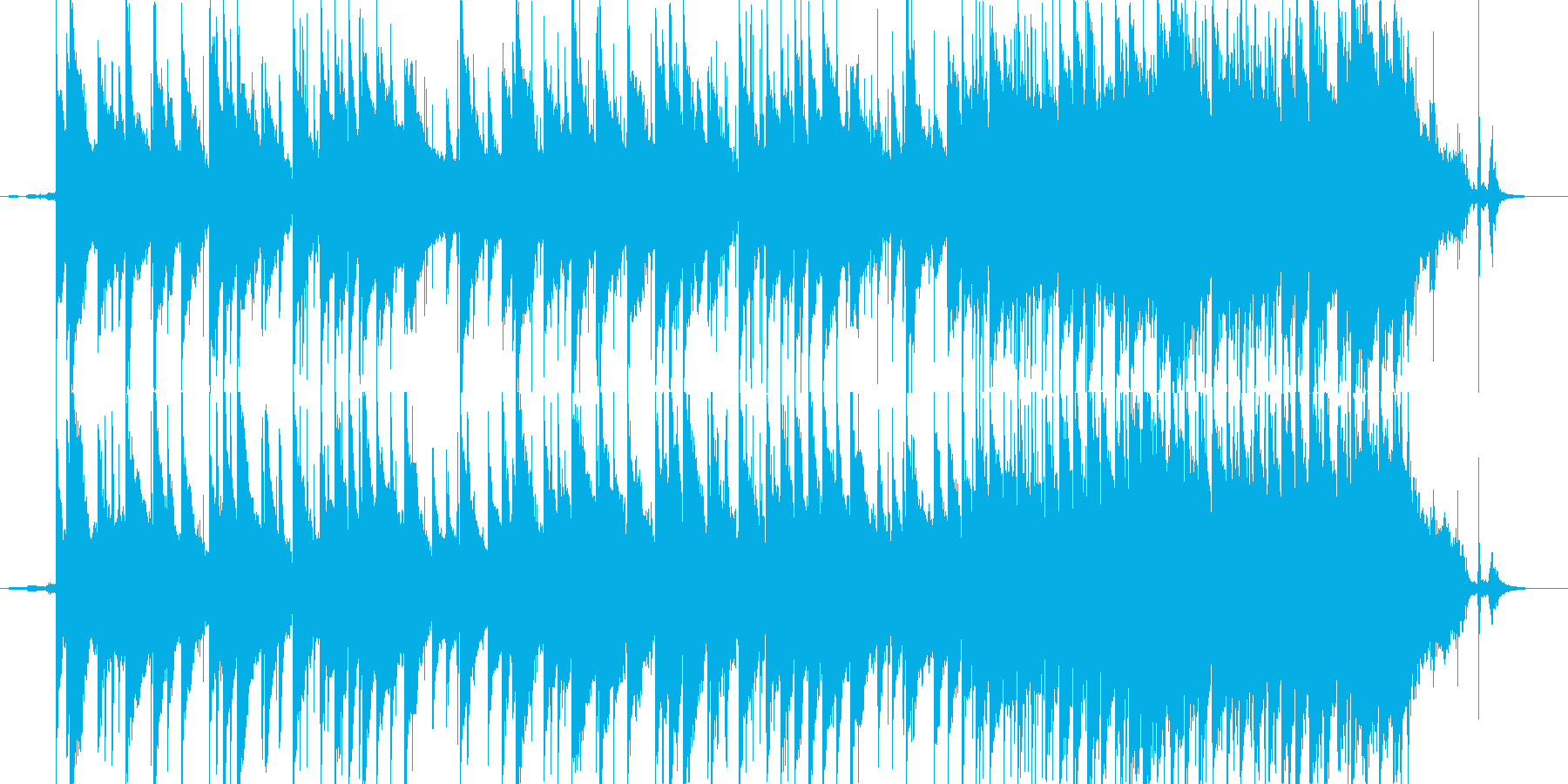 切ない夏の終わりのピアノ曲の再生済みの波形