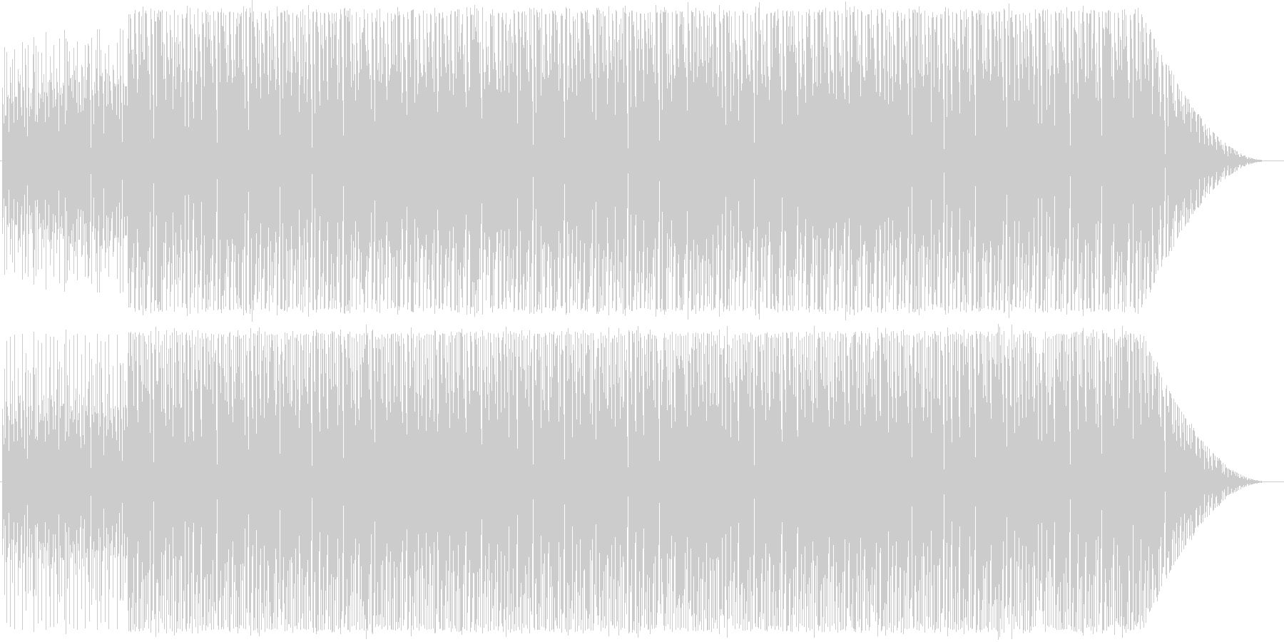 古めのハウス系インスト曲2の未再生の波形