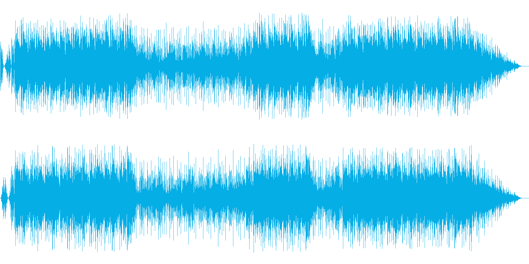 やや緊張感のある?の再生済みの波形