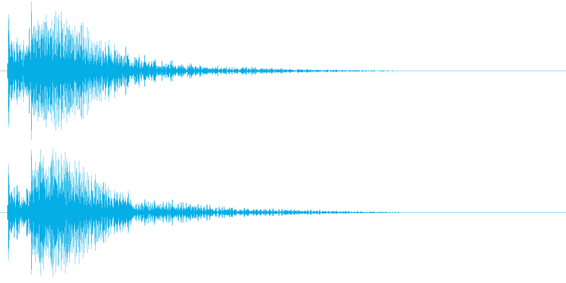 タッチ音 (ドンカーッ!)の再生済みの波形