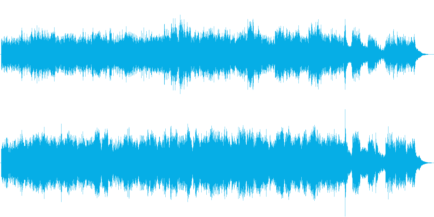 美しいBGM(サンサースの白鳥)の再生済みの波形