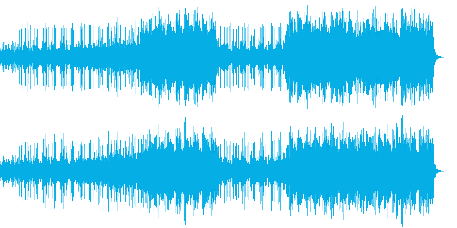 車のCMやPVに使えそうな都会的な曲の再生済みの波形
