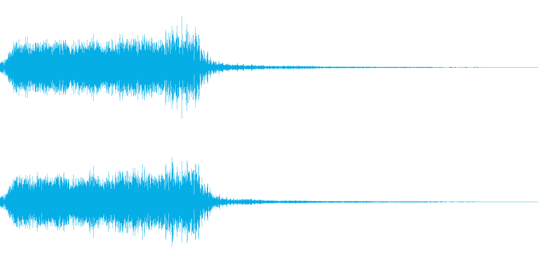 ギュィーーーン(ギタースクラッチ音)の再生済みの波形