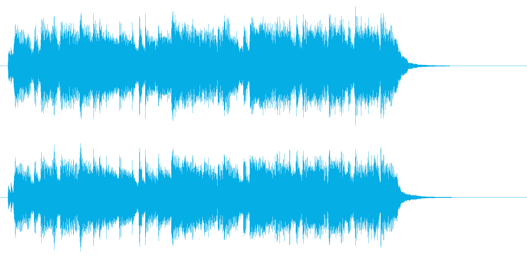 爽快な青空を感じさせるギター曲の再生済みの波形