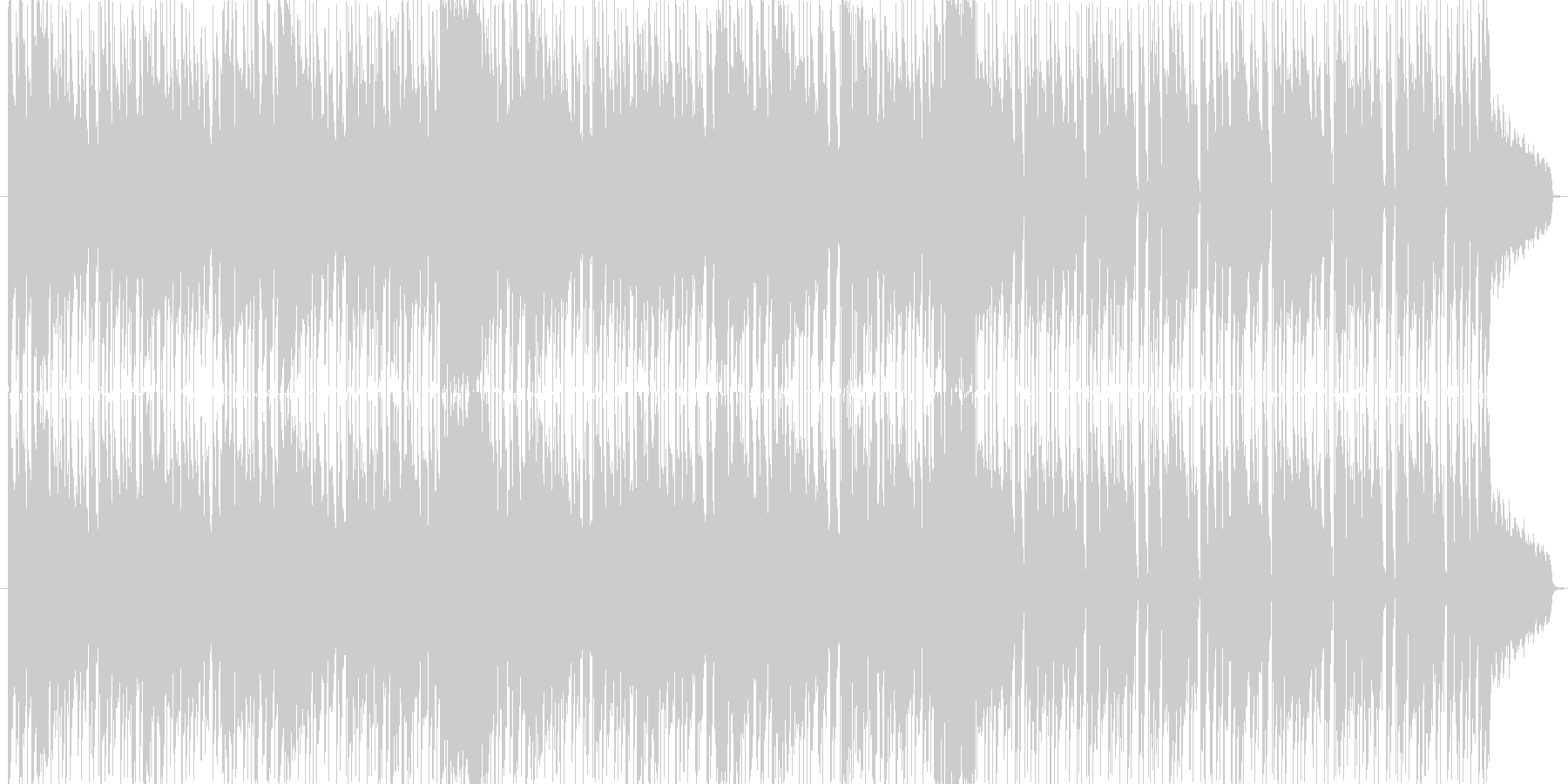 サックスがかっこいいおしゃれ曲の未再生の波形