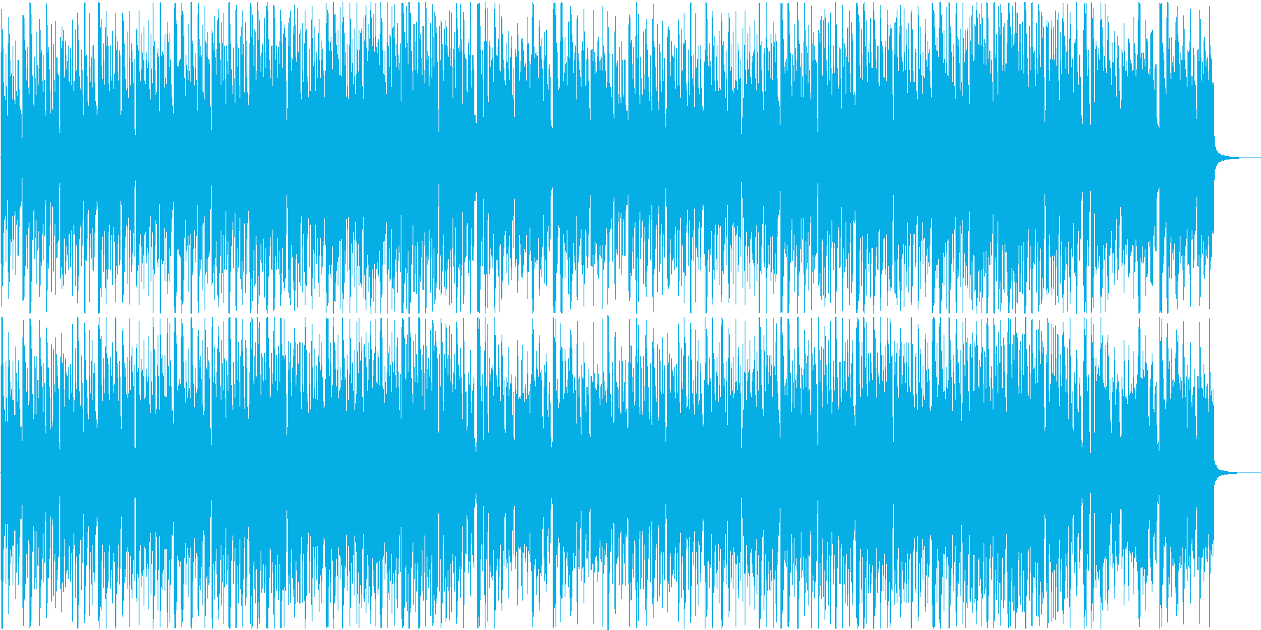 CM用かわいい軽快な曲の再生済みの波形