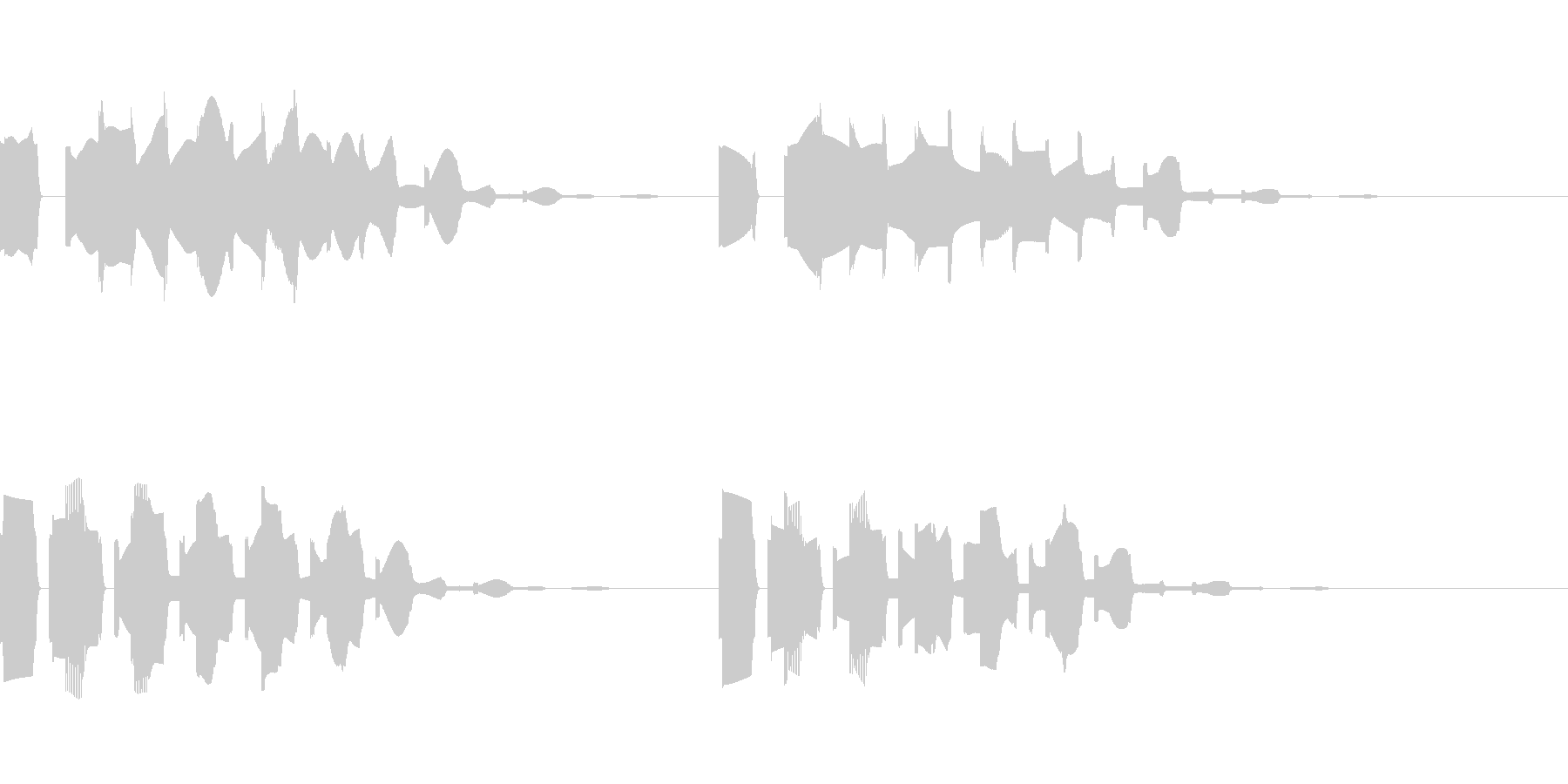 着信音、お知らせ音、アラーム音の未再生の波形