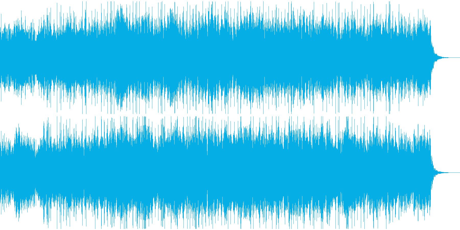 秋の風をイメージしたBGMの再生済みの波形